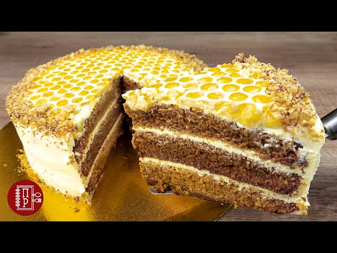 Видео: Самый Вкусный ТОРТ к Новогодним Праздникам | Медовый БИСКВИТ пропитанный  Сметанным Кремом "ПЛОМБИР"