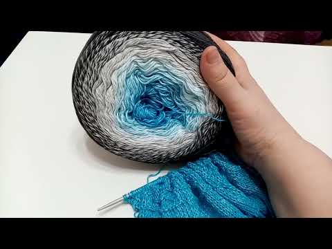 Видео: Шаль Небо и море, а также другие шали из Ярнард Фловерс