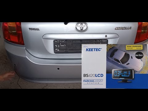 Видео: Toyota Corolla установка заднего парктроника Keetec