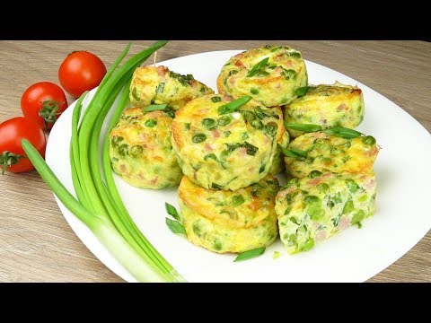 Видео: Фритатта с горошком  и зелёным луком | Frittata with peas  and green onion