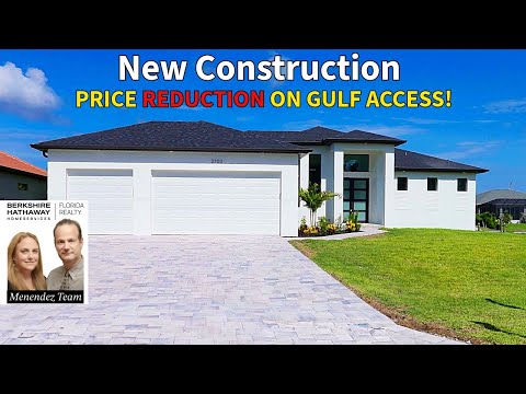 Видео: Кейп-Корал, Флорида, набережная без мостов | 4 спальни с выходом к заливу на канале Таурус