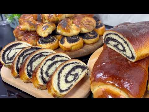 Видео: Маковый рулет 🥐🥨 тесто для рулетов, пирогов и булочек 