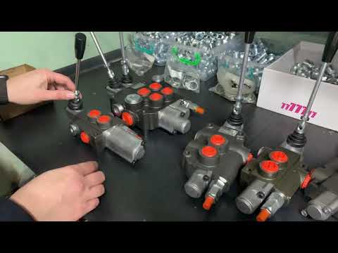 Видео: Гидрораспределитель Р80 L13 с плавающим положением и фиксациями