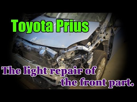 Видео: Toyota Prius. The light repair of the body. Легкий ремонт кузова.