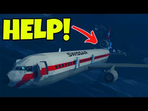 Видео: Водонепроницаемый самолёт совершил аварийную посадку в океане! | Stormworks