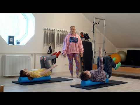 Видео: Наталья Васильченко, Пилатес с Foam Roller (валиком для Пилатеса). Для новичков.