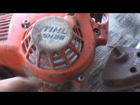 Видео: пылесос наоборот ремонт stihl 86