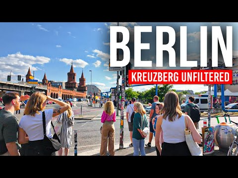 Видео: БЕРЛИН, Германия 🇩🇪 Пешая экскурсия в формате 4K, солнечный день в Кройцберге☀️