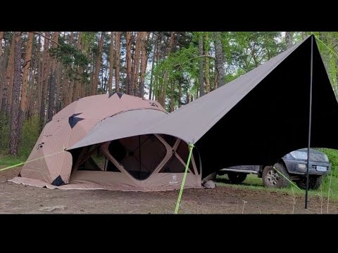 Видео: Новая модель палатки от RUSTRAIL Yurta 420 Panorama