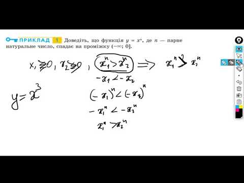 Видео: Зростання і спадання функцій. Доведення на основі означення.
