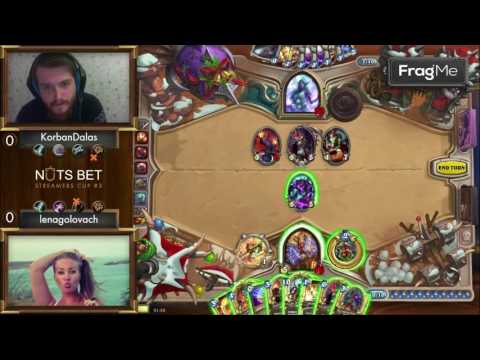 Видео: KorbanDalas vs LenaGol0vach Hearthstone Турнир стримеров NutsBet Cup #3