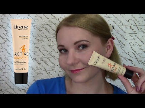 Видео: Тестирую тональный крем Active Beauty Matt Foundation Ultra-Resistant от Lirene// Водостойкий тон???