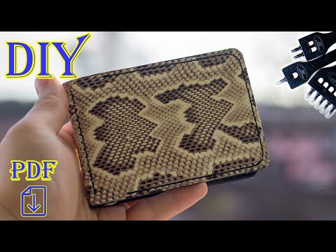 Видео: [DIY] Зажим для купюр из кожи питона от #Vestgar