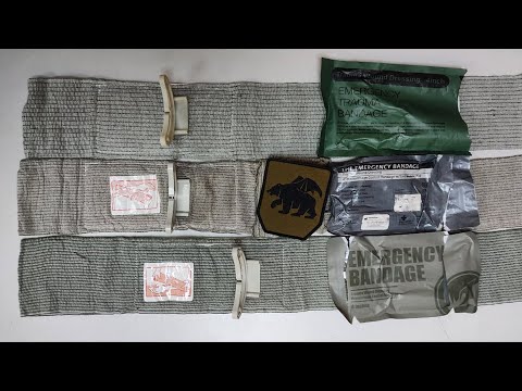 Видео: Израильский и Китайский перевязочный пакет (бандаж). Сравнение.