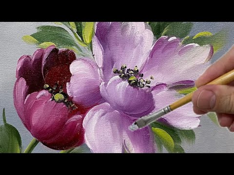Видео: КРАСОТА ПРОСТОТЫ / ПОШАГОВАЯ ЖИВОПИСЬ / ТЕХНИКА СВЕТА И ТЕНИ