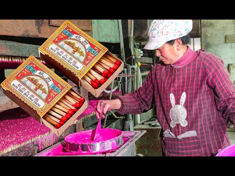 Видео: Как изготавливаются деревянные спички на фабрике