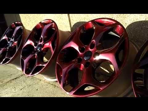 Видео: Покраска дисков Candy "Black Baccarat"