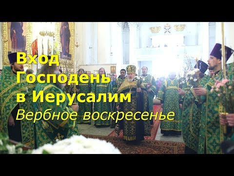 Видео: Вход Господень в Иерусалим. Вербное воскресенье