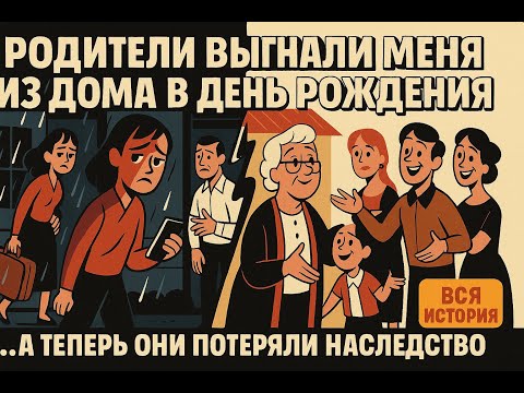 Видео: Родители выгнали меня из дома в день рождения ради сестры — теперь они потеряли наследство.