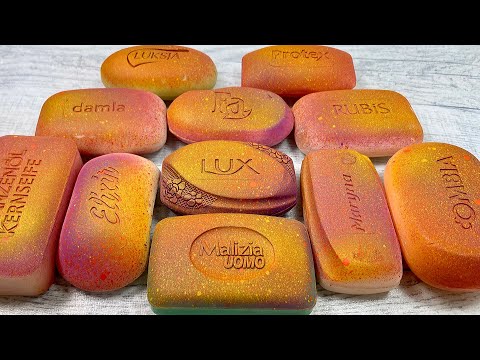 Видео: Painted soap ASMR * Soap cutting * Резка крашенного мыла