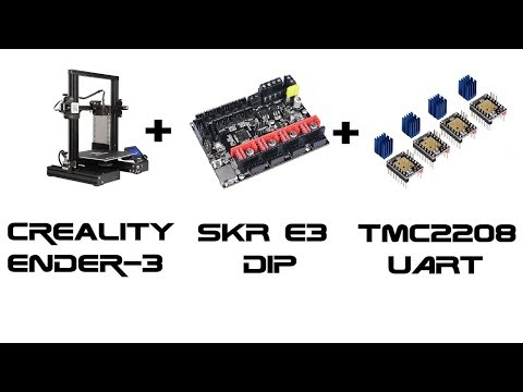 Видео: Настройка Creality Ender-3 + SKR E3 DIP + TMC2208 UART