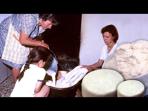 Видео: Домашний сыр, сделанный в семье в 1992 году без машин. 100% ручное производство