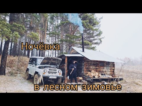Видео: Ночёвка  в лесном зимовье! Уехал в поисках тишины...