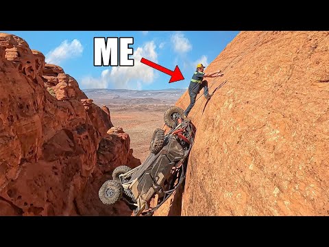 Видео: Они сбросились со скалы… Водителю повезло, что он выжил!