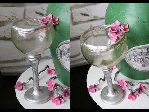 Видео: Как сделать съедобный бокал без молда