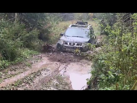 Видео: X-Trail на бездорожье. Выезд с Супербукс Club. Маршрут до и от Плещеева озера.