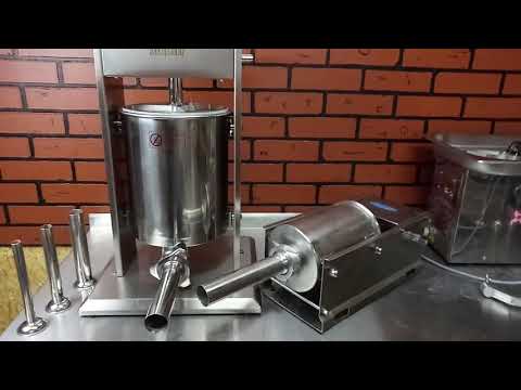 Видео: Обзор колбасных шприцев на 3 и 10 литров . Какой шприц купить для домашней колбасы.