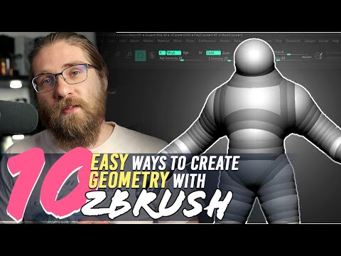 Видео: 10 ПРОСТЫХ способов СОЗДАТЬ ГЕОМЕТРИЮ в ZBRUSH