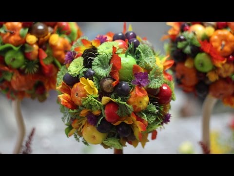 Видео: Осенний топиарий. Мастер-класс