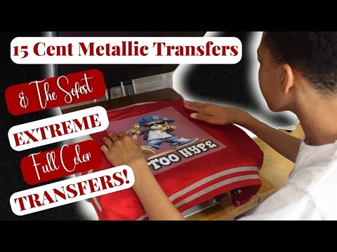 Видео: НОВЫЕ МЕТАЛЛИЧЕСКИЕ переводные картинки по 15 центов! Плюс самые мягкие полноцветные переводные к...