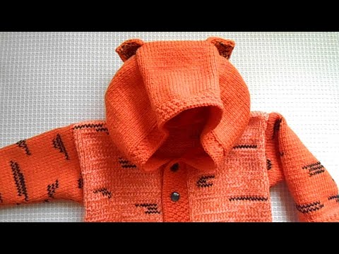 Видео: Детский жакет Тигренок | Мастер класс | Вязание спицами