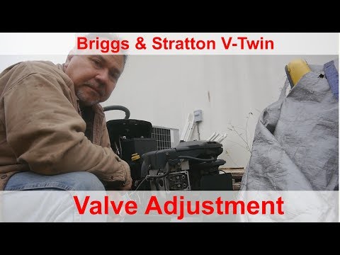 Видео: Как отрегулировать клапаны на двигателе Briggs & Stratton V-Twin