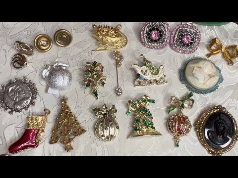 Видео: Блошиный рынок 10/25. Находки Gerry’s,Sarah, антик. брошь #jewelry #gerry’s #sarahcoventry #vintage 