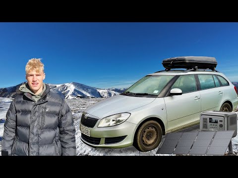 Видео: ОДИН, БЕЗ СЕТИ И ХОЛОД | Как я питаюсь в мороз (установка с солнечной батареей)