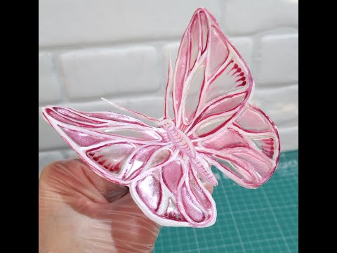 Видео: #бабочка на торт