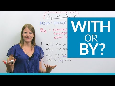 Видео: Учите английский: BY или WITH?
