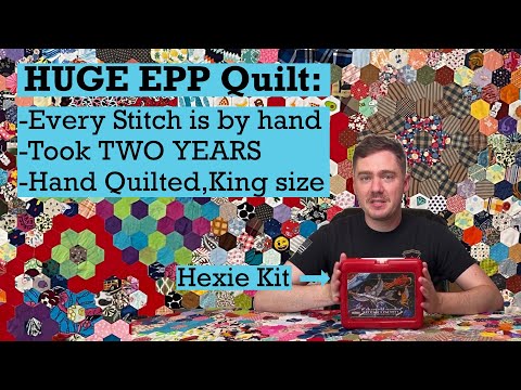 Видео: Я вручную сшила это огромное одеяло по всему миру!? Английская бумажная мозаика прошла успешно