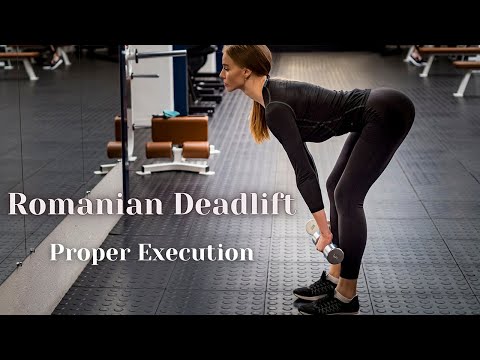 Видео: Румънска Тяга - Правилно изпълнение / Romanian Deadlift -  Proper Execution