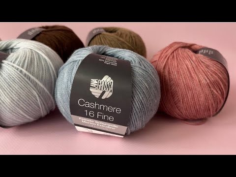 Видео: Lana Grossa Cashmere 16. Обзор пряжи с кашемиром от магазина Knitted-story-shop.ru