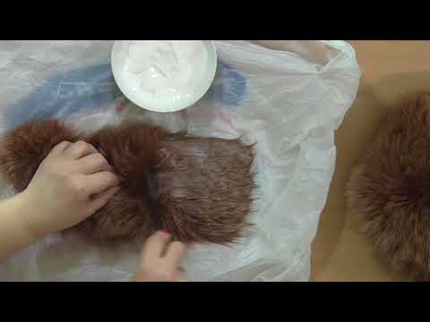 Видео: Красим  мех в домашних условиях