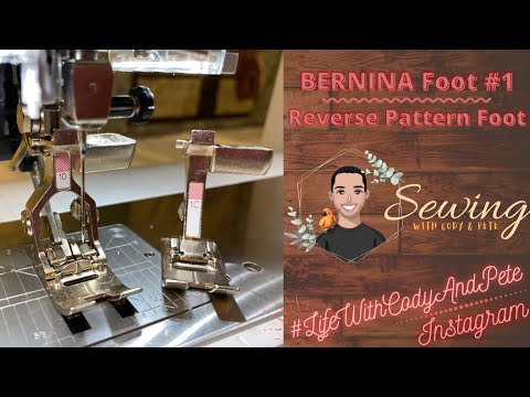 Видео: Лапка Bernina № 1 (обратный узор)