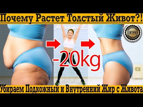 Видео: Почему растёт толстый живот?! Как убрать подкожный и внутренний жир с живота?!