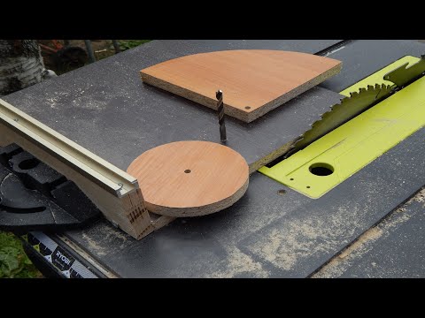 Видео: КЛАССНАЯ ИДЕЯ для изготовления круга и полукруга на циркулярке!!!!