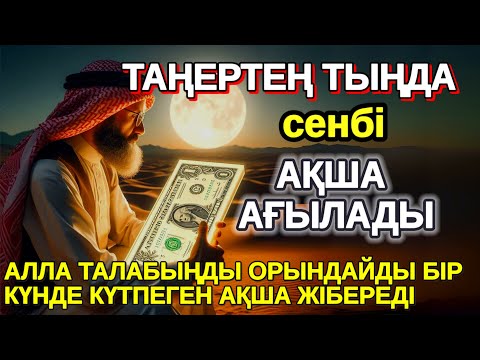 Видео: Тыңда Өте күшті дұға сенбі, Алла бір күнде ойламаған ақша байлық жібереді, Қарыздан Құтылып