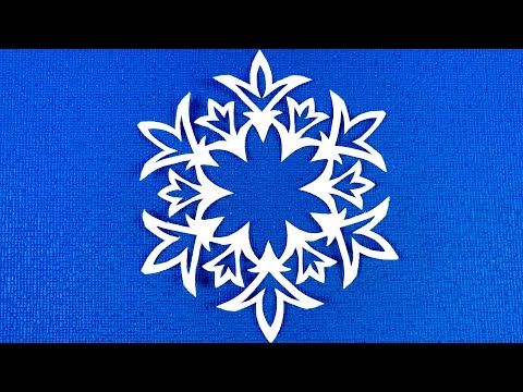 Видео: DIY. Очень Красивая Фигурная снежинка из бумаги! #Снежинки  #снежинкиизбумаги #Snowflakes