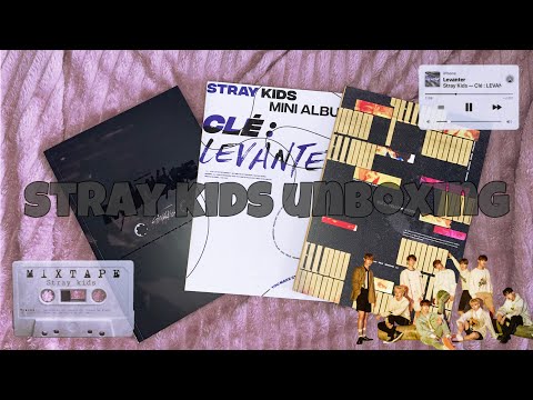 Видео: 💿📓Распаковка трёх старых альбомов stray kids | clé levanter, mixtape и yellow wood